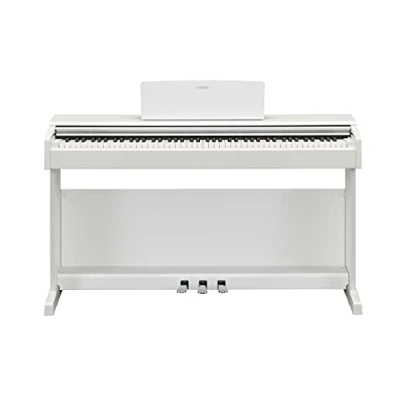 Immagine di Yamaha ARIUS YDP 145 Digital Piano Pianoforte Digitale da Casa per Dilettanti, Design Classico ed Elegante, Suonabilità Autentica del Acustico, Bianco