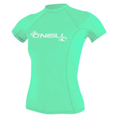 Immagine di O&#039;Neill Wetsuits Wms Basic Skins Short Sleeve Rash Guard, Camicia Donna, Acqua Chiara, L