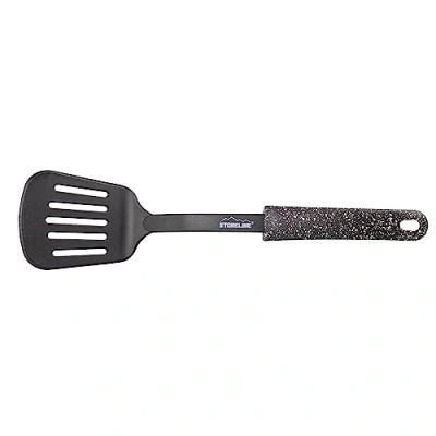 Immagine di STONELINE Spatola da Cucina con Supporto, im Original Design Utensili Cucina, plastica, Nero, 33.9 x 7.9 6.9 cm