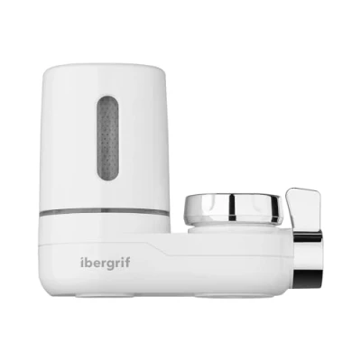 Immagine di Ibergrif Filtro per l&#039;acqua del rubinetto, Sistema di filtraggio dell&#039;acqua rubinetto domestico, Filtra efficacemente cloro, sedimenti, metalli pesanti, Adatto la maggior parte dei rubinetti
