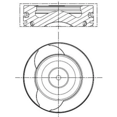 Immagine di Pistone MAHLE ORIGINAL 021 PI 00128 002