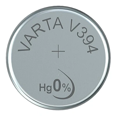 Immagine di VARTA 14501394 Batteria a bottone V394 da 1,5 Volt, capacità 67 mAh, sistema chimico Ossido d&#039;argento, per dispositivi elettronici quotidiani garantire un&#039;alimentazione ottimale