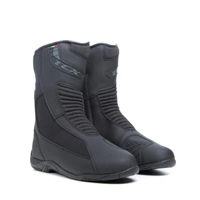 Immagine di TCX Explorer 4 Gore Tex, Stivale da Uomo, Touring con Membrana Impermeabile e Traspirante Tomaia in Microfibra, Chiusura Laterale Zip Elastica Velcro, Nero