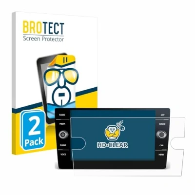 Immagine di brotect Pellicola Protettiva per Volkswagen T6 2021 Discover Media 8&quot; Protezione Schermo (2 Pezzi) [Trasparente, Anti Impronte]