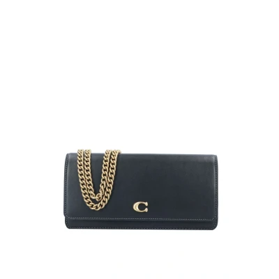 Immagine di Coach Refined Essential LONG ON Chain Borsa a tracolla, Donna, Taglia: One Size, B black