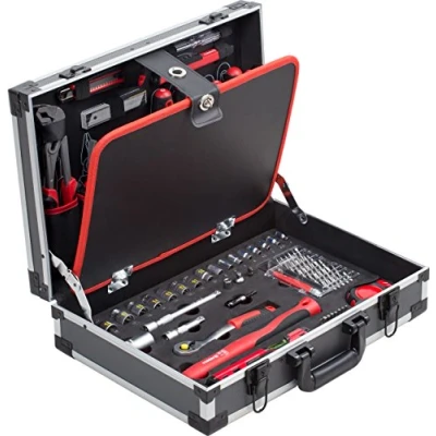 Immagine di Meister Werkzeuge WU8971460 Universale Valigetta porta utensili con contenuto 121 parti (L x L A) 460 320 140 mm