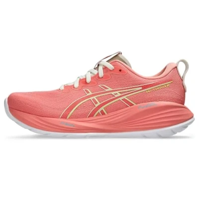 Immagine di Asics Gelcumulus 27 Scarpe da corsa su strada, Donna, Taglia: 37.5, Guava/lime green Tessuto