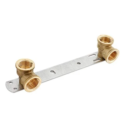 Immagine di 1/2 &quot;x 1/2&#039;&#039; incasso doccia staffa/lunghezza: 150 mm/rubinetto miscelatore termostatico bar della piastra BSP raccordo filettato set