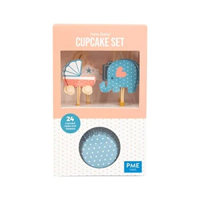 Immagine di PME Set per Cupcake Let it Snow Christmas, 24 Pezzi