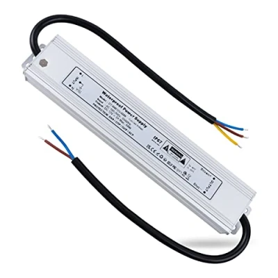Immagine di REYLAX Trasformatore LED 12V 60W Alimentatore 5A Impermeabile IP67 Driver AC 100 260V a DC Trasformatori da Esterno Adattatore Tensione Costante Power Supply Bassa