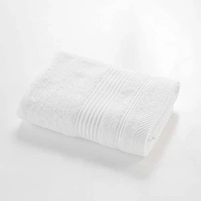 Immagine di Douceur d&#039;Intérieur, Asciugamano da bagno (50 x 90 cm) Teneresse Bianco, Spugna Tinta Unita