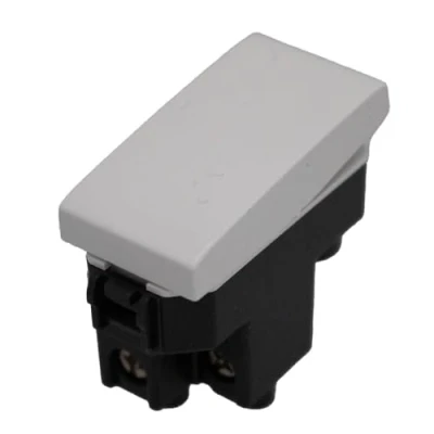 Immagine di Interruttore Unipolare 1P 16A, Compatibile Con Bticino Living, Vimar Plana (1 Pezzo, Bianco)