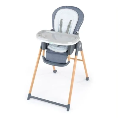 Immagine di Ingenuity, seggiolone Proper Positioner Deluxe convertibile 7 in 1, gambe stampate finto legno, unisex, 0 36 mesi