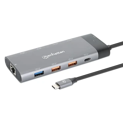 Immagine di Manhattan Docking station USB C® C PD 10 in 1 8K Adatto per marchio: universale