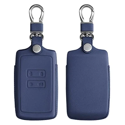 Immagine di kwmobile Cover Copri Chiave Compatibile con Renault 4 tasti Smart Key (solo Keyless Go) Guscio Coprichiave Protettivo Vera Pelle Porta Chiavi Macchina e Custodia Protettiva
