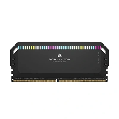 Immagine di CORSAIR DOMINATOR PLATINUM RGB DDR5 RAM 32GB (2x16GB) 5200MHz CL40 Intel XMP Compatibile iCUE Memoria per Computer Nero (CMT32GX5M2B5200C40)