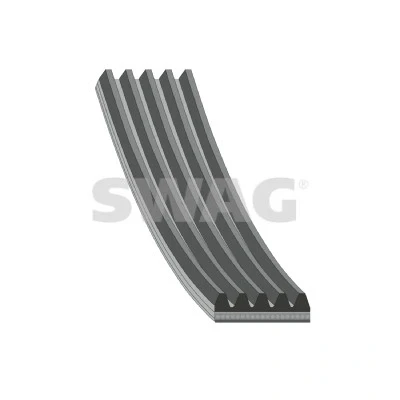 Immagine di SWAG 33 11 0739 Cinghia Poly V 1440mm 5 EPDM (Etilene Propilene Diene Caucciù)