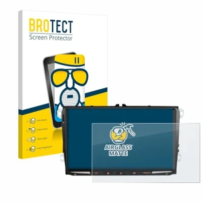 Immagine di brotect Pellicola Vetro Opaca per Erisin ES8998V 9&quot; Protezione Schermo [Anti Riflesso, Durezza 9H]