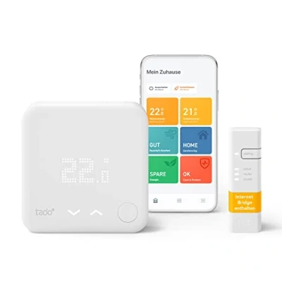 Immagine di tado Kit Base Termostato Intelligente Cablato V3+ digitale per caldaia Cronotermostato intelligente, compatibile con Alexa, Siri e Google Assistant