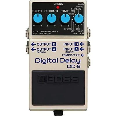 Immagine di BOSS DD 8 Pedale Delay Digitale, ampia gamma timbrica e massima potenza del delay, configurazione mono o stereo con 11 modalità