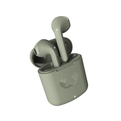 Immagine di Fresh &#039;n Rebel Twins Core, True Wireless Auricolare Bluetooth Auricolari con Assistente vocale, Controllo Touch e Microfono incorporato, 30 ore di tempo riproduzione (Dried Green)