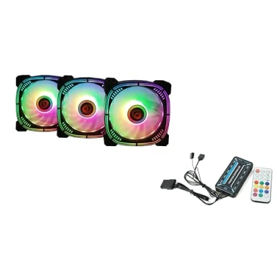Immagine di Talius AURA Spectrum ARGB Pack 3 Ventole 120mm + Centralina. Colore nero Connessione 6 pin. (3 FAN BLK CENTRALITA)