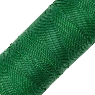 Immagine di LINHASITA, Rocchetto di Filo Cerato, 100 g, 360 m, 0,5 mm Spessore, in Poliestere, per macramé, 30 Colori Verde