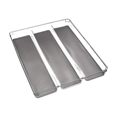 Immagine di Range Posate a 3 scomparti, organizer per cassetti da cucina, resistente e durevole, ecologico (40 x 32 cm)