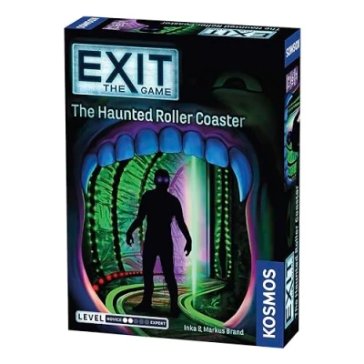 Immagine di Thames &amp; Kosmos EXIT: The Haunted Roller Coaster Level: 2/5 Unique Escape Room Game 1 4 Players Puzzle Solving Strategy Board Games for Adults Kids, Ages 10+ 697907