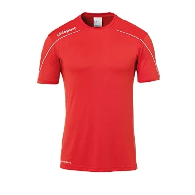 Immagine di uhlsport Stream 22 Maglia a Maniche Corte da Uomo, Maglietta, 100347704, Rosso/Bianco, XXL
