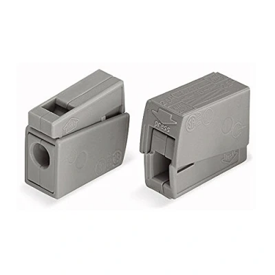 Immagine di WAGO 222 412 50 Morsetto flessibile: 0.08 4 mm² rigido: 2.5 Numero Poli (num): 2 pz. Grigio, Arancione