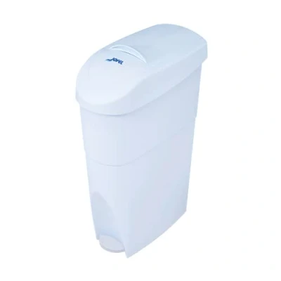 Immagine di Jofel Am41000 Contenitore per Assorbenti Femminili, con Pedale, Bianco, 15 L