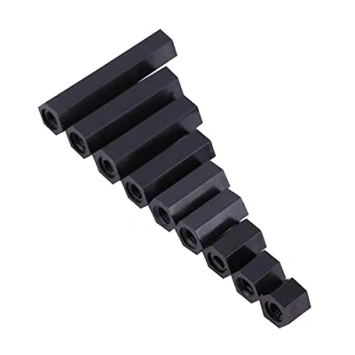 Immagine di 100 Pz PA66 M3 Femmina x Esagonale Filettato Distanziatore Pilastro Dado(M3*12)