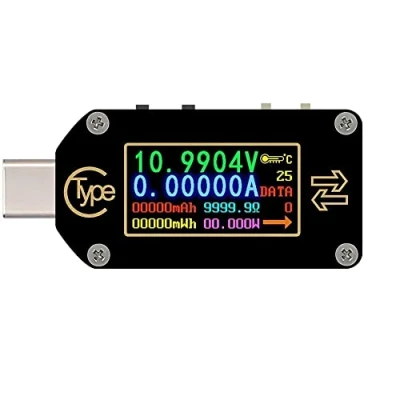 Immagine di Fasizi TC66 Type C PD Trigger USB Amperometro di Tensione Misuratore capacità Caricabatterie a 2 Vie App PC Tester