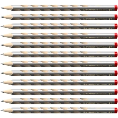 Immagine di Stabilo EASYcolors Matita colorata Ergonomica per Destrimani Confezione da 12 Argento