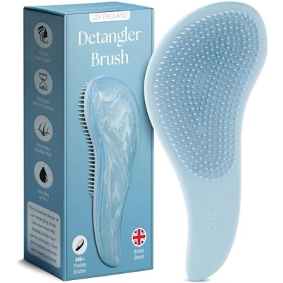 Immagine di Lily England Migliore Spazzola Districante Scioglinodi per Capelli Bagnati, Asciutti, Sottili, Folti e i Più Piccoli Tutti tipi di (Blu, 1 Pack)