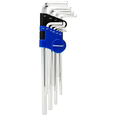 Immagine di Silverline 589679 Brugole professionali, sistema imperiale, 1,4 9,53 mm (1/18 3/8&quot;), 10 pezzi