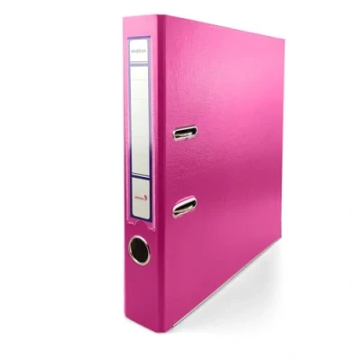 Immagine di Netuno 1 raccoglitore documenti rosa a 2 anelli A4 dorso 5 cm raccoglitori in cartone ecologico riciclato per archivio ufficio faldoni portadocumenti registratori ad