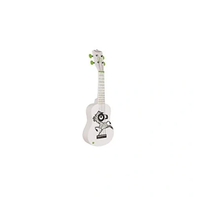 Immagine di Stagg US ZEBRA Traditional Soprano Ukulele w/Zebra graphic