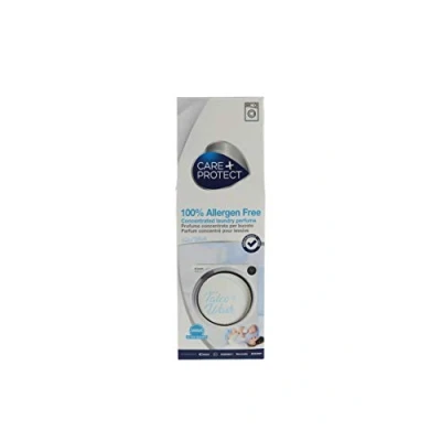 Immagine di CARE + PROTECT Talco Wash, 100% Pure Essence, Profumatore Bucato per Lavatrice, Essenza Concentrata Biancheria e Vestiti, Formula attiva di Lunga Durata, fino a 5 settimane, 20 cicli, 100ml