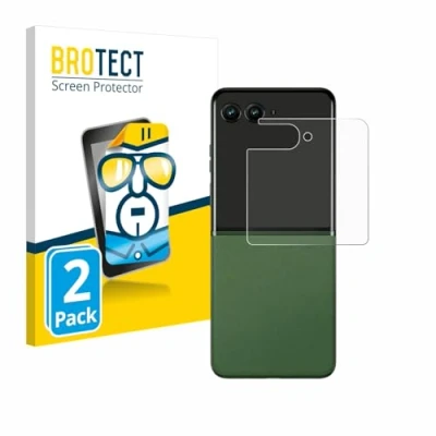 Immagine di brotect Pellicola Protettiva per Motorola Razr 50 (Display posteriore) Protezione Schermo (2 Pezzi) [Trasparente, Anti Impronte]