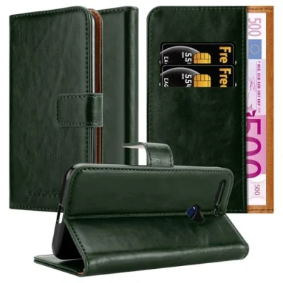 Immagine di Cadorabo Custodia Libro per Honor 8 PRO in VERDE ERBE con Vani di Carte, Funzione Stand e Chiusura Magnetica Portafoglio Cover Case Wallet Book Etui Protezione