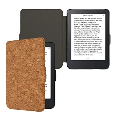Immagine di kwmobile Custodia compatibile con Kobo Clara 2E Cover a libro per eReader Copertina protettiva Flip Case Protezione e book Reader in sughero