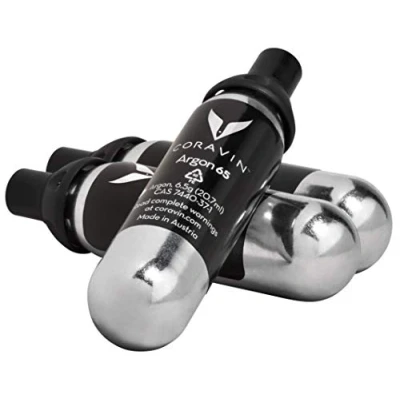Immagine di Coravin Capsule Pure Argon Confezione da 3 Conserva il vino per anni Timeless and Pivot Preservation System Cartucce di gas rosso, vini bianchi e altro