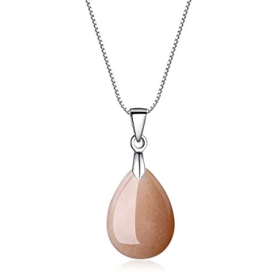 Immagine di COAI Collana da Donna in Argento Sterling 925 con Ciondolo Goccia d&#039;Acqua Pietra del Sole