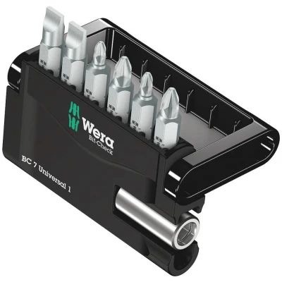 Immagine di Wera Bit Check 7 Universal 4 05135810001 Kit inserti parti Croce Phillips, Pozidriv, TORX interno