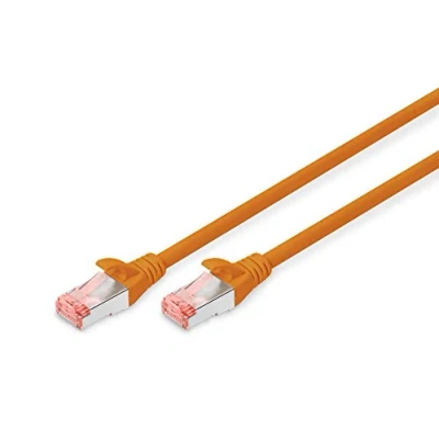 Immagine di Digitus DK 1644 005/OR RJ45 cavo di rete, patch CAT 6 S/FTP 0.50 m Arancione Privo alogeni, coppie intrecciate 1 pz.