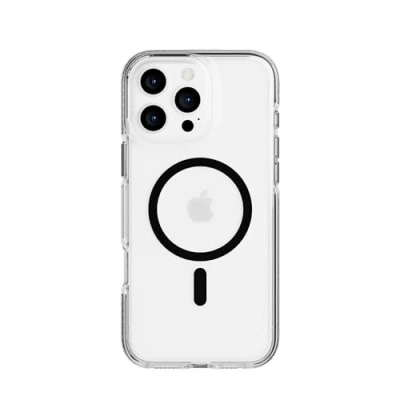 Immagine di tech21 EvoCrystal Custodia protettiva per iPhone 16 Pro Max, compatibile con MagSafe, protezione contro gli impatti 15 volte testata secondo standard militari, colore nero