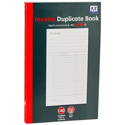 Immagine di Anker International Plc Blocco Ricevute, 80 Fogli,Duplice Copia, A Righe, Lingua Inglese