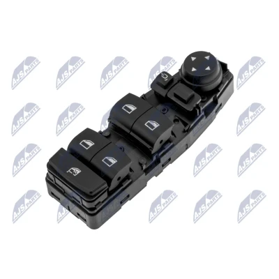 Immagine di NTY EWS BM 008 Interruttore, Alzacristallo anteriore Sx BMW: 5 Touring, Sedan, GT